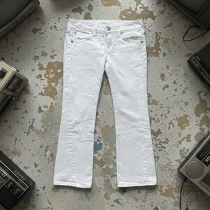 True Religion Joey Flap Pocket Bootcut White 31